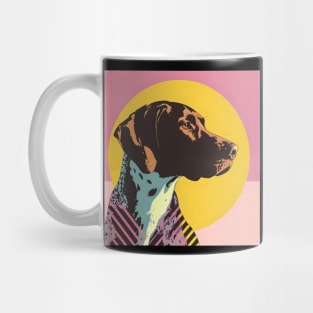 70s German Shepherd Vibes: Pastel Pup Parade Mug